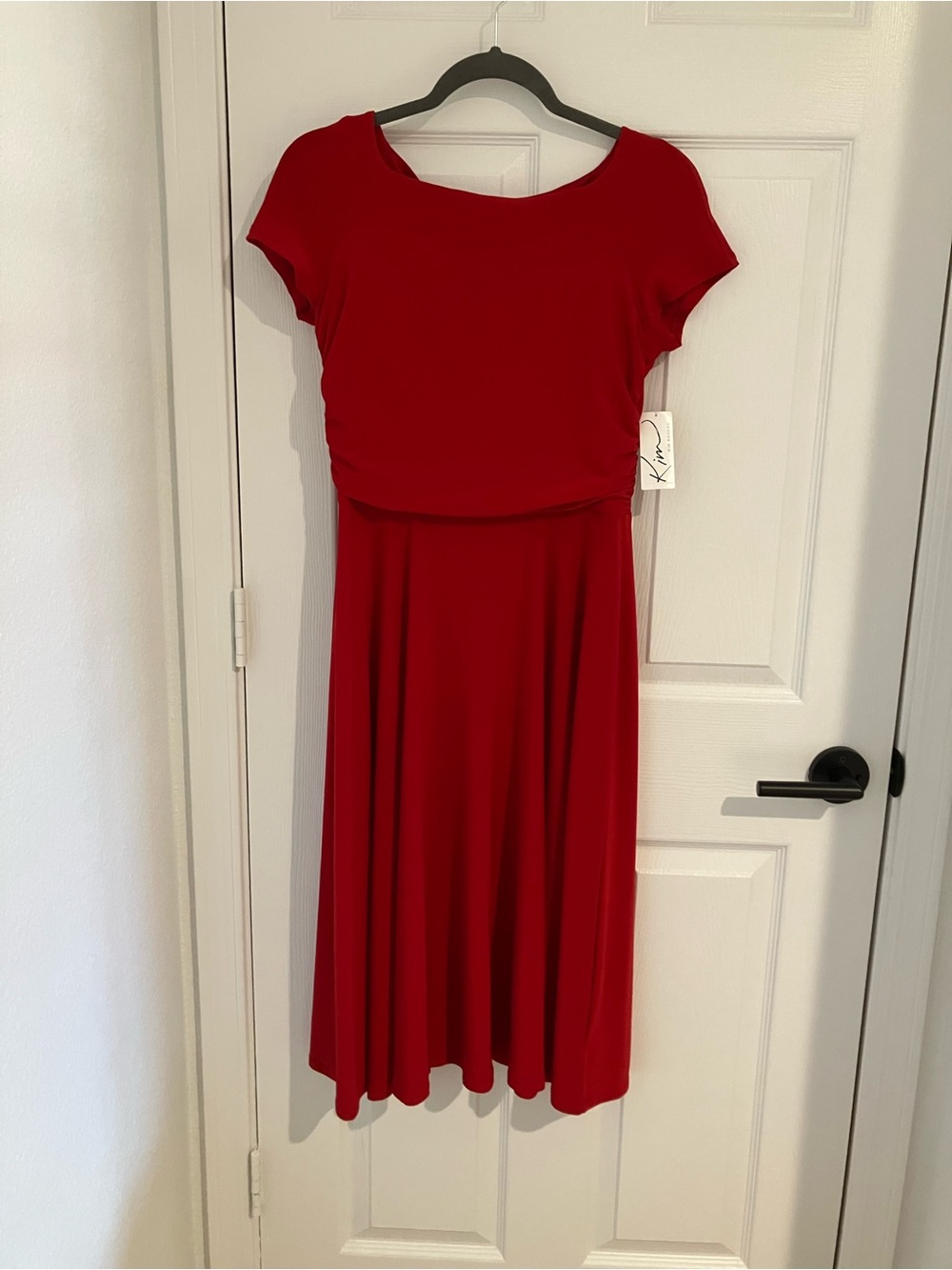 Kim Rogers Red Midi Dress